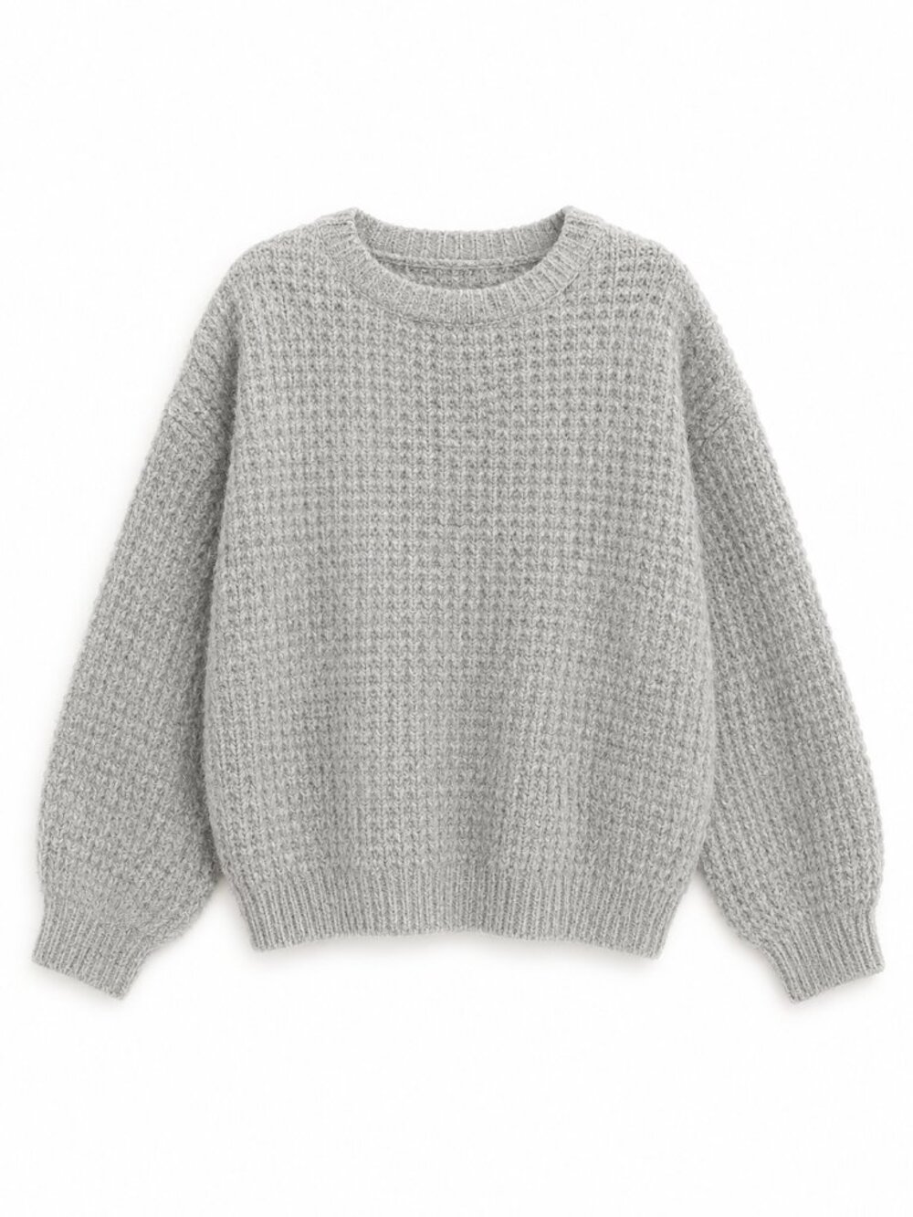 Barefoot Dreams CozyChic Waffle Gray Pullover Size XL